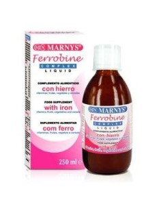 Ferrobine Complex - Hierro+ 27 Frutas +  Verduras + Minerales  Botella  250 Ml Marnys