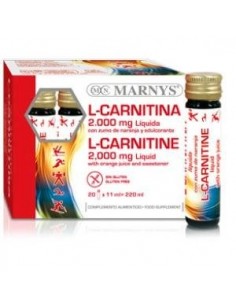 L-Carnitina 2000  20 Viales  X 11 Ml Marnys