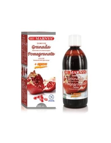 Jugo  De Granada Con Sirope De Agave      Botella - 500 Ml Marnys