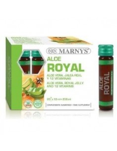 Aloe Royal - Jalea Real+Aloe Vera+Fos+Ácido Fólico+ Biotina+ Vitaminas  20 Viales  X 10 Ml  Marnys
