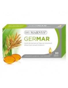 Germar - Germen De Trigo+Vitmina E    60 Cápsulas X 500 Mg              Marnys