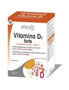 Vitamina D3 forte 100 capsulas Physalis