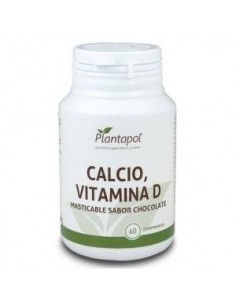 Calcio + Vitamina D Sabor Chocolate Masticable (60 Comprimidos 1.500 Mg)