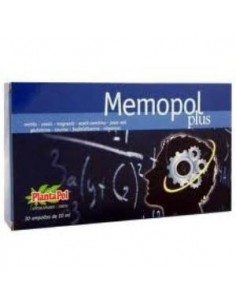 Memopol Plus (Mirtilo, Cassis , Jalea Real, Aminoácidos, Fosfatidilserina, Magnesio, Vit. B, C,E) 30 amp. Plantapol