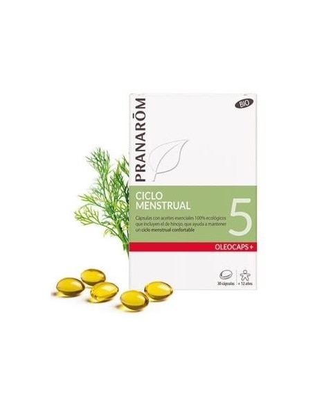 Oleocaps+ Plus 5 Ciclo Menstrual 30Cap. Bio de Pranarom