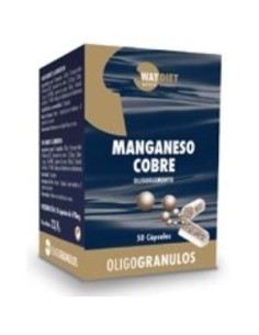 Manganeso-Cobre Oligogranulos 50Caps. de Waydiet Natural Products