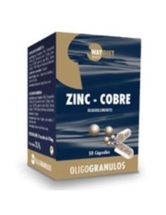 Zinc-Cobre Oligogranulos 50Caps. de Waydiet Natural Products