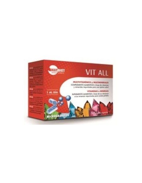 Vit All Multivit Y Multimin 30Caps. Microgranulos de Waydiet Natural Products
