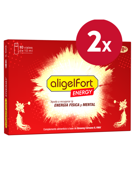 Pack 2 Unidades Aligel Fort Energy 10Viales de Tongil.