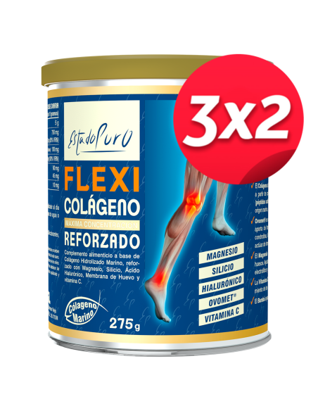Pack 3X2 Flexicolageno Reforzado 275Gr. Estado Puro de Tongi