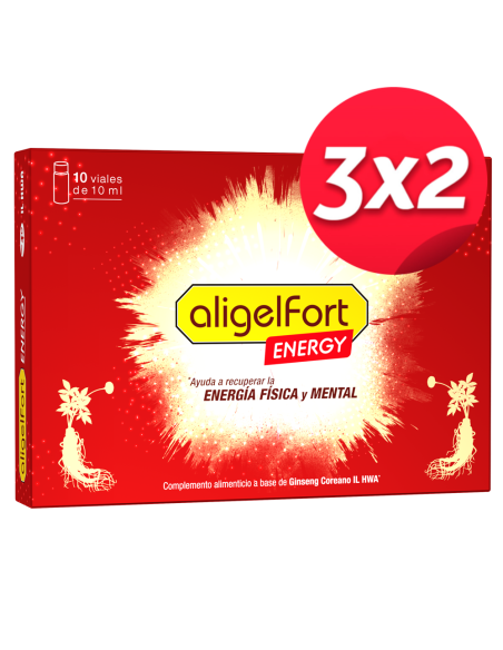 Pack 3X2 Aligel Fort Energy 10Viales de Tongil..