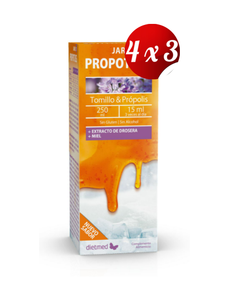 Pack 4x3 uds Propotuss Ts Jarabe 250 Ml De Dietmed