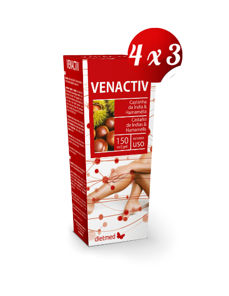 Pack 4x3 uds Venactiv Gel 150 Ml De Dietmed