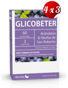 Pack 4x3 uds Glicobeter...