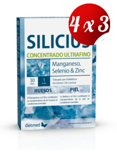 Pack 4x3 uds Silicius...