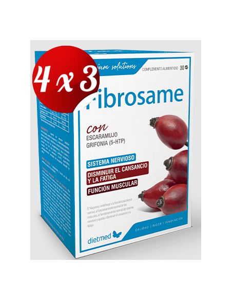 Pack 4x3 uds Fibrosame  30 Comprimidos De Dietmed