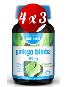 Pack 4x3 uds Ginkgo Biloba...