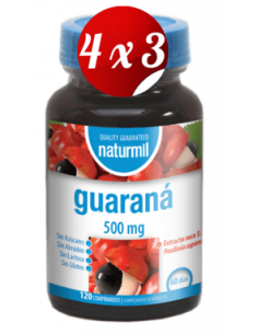 Pack 4x3 uds Guarana 500Mg....