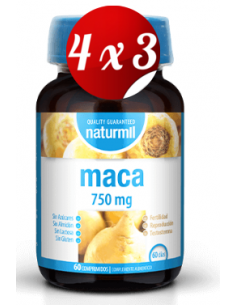 Pack 4x3 uds Maca 750Mg....