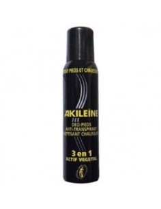 Spray Pies Y Calzado (Negro ) 3 En 1 150 Mililitros Akileine