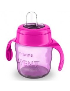 Vaso Boquilla Blanda Rosa 200 Mililitros Scf551/03 Avent