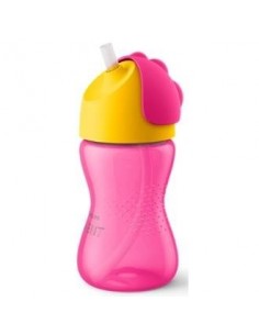 Vaso Con Pajita 300 Mililitros Rosa Scf798/02 Avent