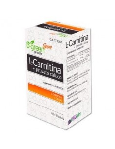 L-Carnitina + Piruvato Calcico 40 Cápsulas  B.Green (Lab. Lebudit)