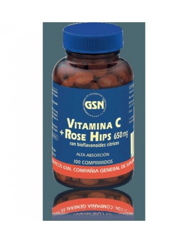 Vitamina C Rose Hisp 100 Comp De Gsn
