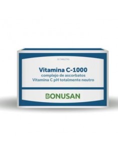 Vitamina C 1000 Complejo De Ascorbatos 30 Comprimidos Bonusan