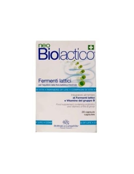 Neo Biolactico 20 Cápsulas  Bottega Di Lungavita