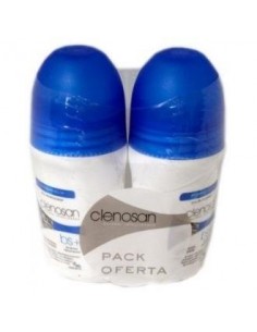 Clenosan Duplo Desodorante Mineral Roll-On 2X75 Mililitros Clenosan