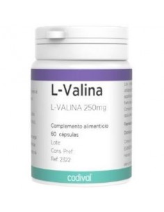 L-Valina 250Miligramos 60 Cápsulas  Codival