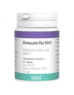 Dismuzyme Plus 5000 (S.O.D) 30 Comprimidos Codival