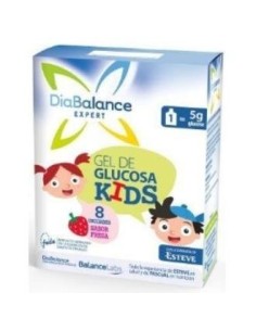 Diabalance Gel Glucosa Kids Fresa 8 Unidades Diabalance