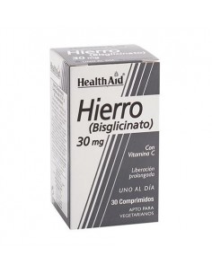 Hierro Bisglicinato  30 Mg 90 Comp De Health Aid