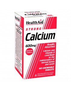 Calcio  600 Mg 60 Tabletas De Health Aid