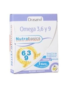 Omega 3-6-9 1000Mg Bote 24 Perlas Nutrabasicos Drasanvi