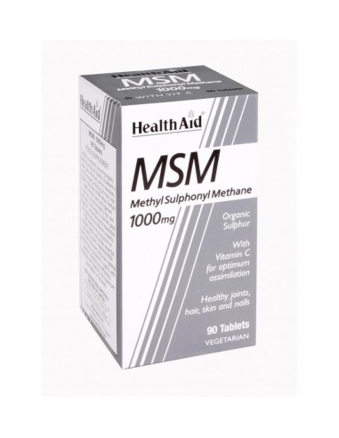 Msm Metilsulfonilmetano 1000 Mg 90 Comp De Health Aid