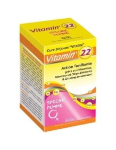 Vitamin 22 Vitaminas-Olig-Plantas Mujer 60 Cápsulas  Ineldea