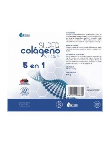 Super Colageno 5 En 1 20 Sticks Science & Health Sbd