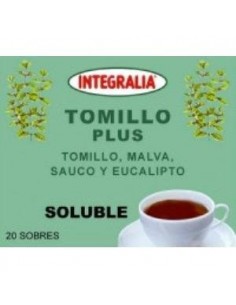Tomillo Plus Soluble 20 Sobres de Integralia.