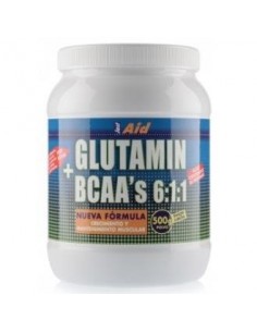 Glutamin + Bcaa Sabor Limon 500 Gramos Just Aid