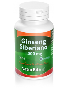 Ginseng Siberiano 1000Miligramos 60 Comprimidos Naturbite