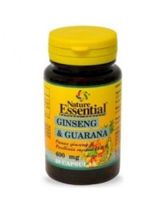 Ginseng & guarana 400 mg. 50 capsulas