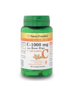 Vit. C+Rose Hips+Curcuma 60 comprimidos de Nature Essential
