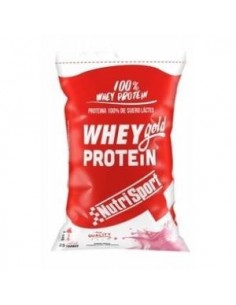 Whey Gold Protein Fresa Bolsa 500Gr. Nutrisport