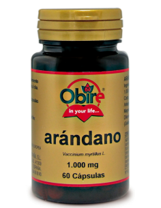 Arandano 1000 mg. 60 capsulas de Obire