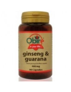 Ginseng & guarana 400 mg. 90 capsulas de Obire