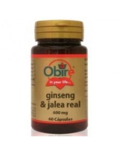 Ginseng & jalea real 600 mg. 60 capsulas de Obire