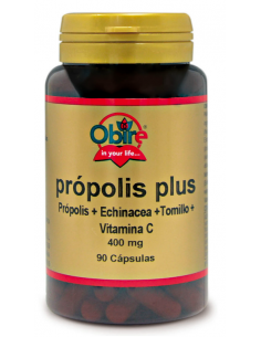 Propolis PLUS 400 mg. 90 capsulas de Obire